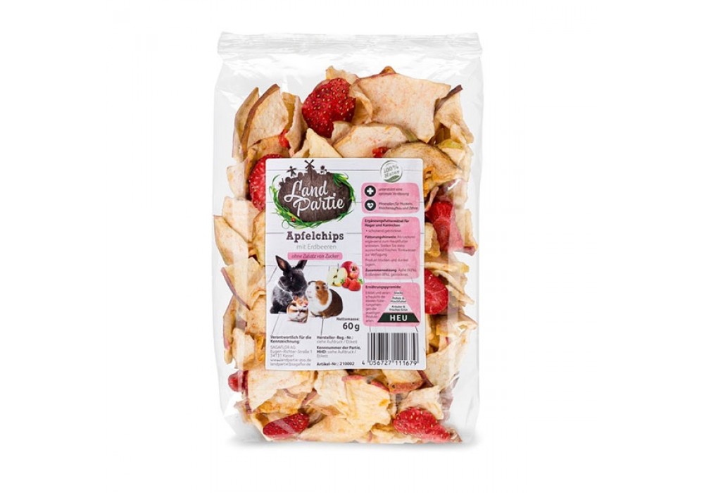 LandPartie 60g Apfelchips+ Erdbeere